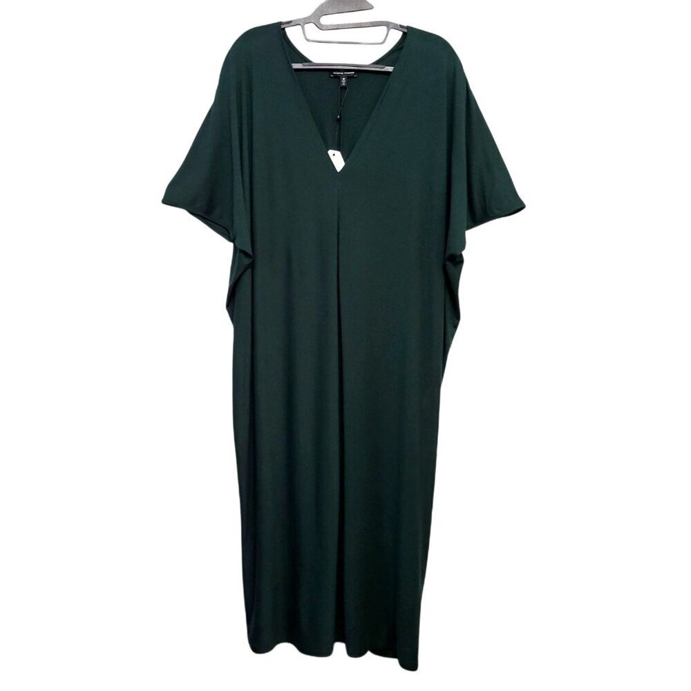 Universal Standard Teresa Liquid Jersey V-Neck Midi Dress - Picture 3 of 12